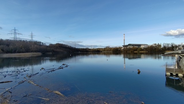 Vue depuis le barrage de Verbois